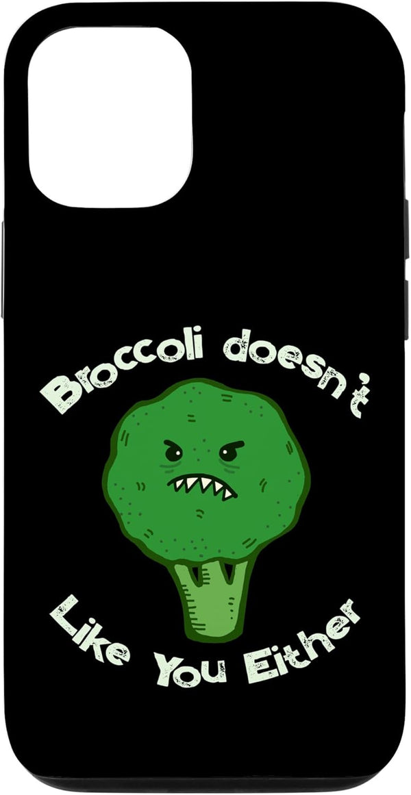Scary Angry Broccoli Broccoli Doesn't Like You Either - Angry Broccoli Vegan Keto Case for