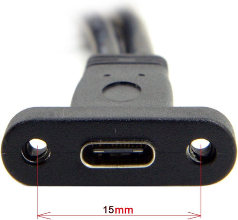 cablecc Single Port USB 3.1 Type C USB-C Female to USB 3.0 Motherboard 19pin Header Cable, 40cm