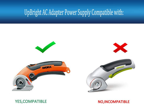 UpBright 4.2V AC/DC Adapter Compatible with Worx Zip Snip WX081L 3.6V 4V Cutter SD ZipSnip XTD Xtended Reach Screw Driver WX252L WX253 WX255L WX254L BYCR007042500U HYCH0070420500U Power Supply Charger