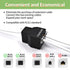 Telephone Cable 2 Way Splitter (3 Pack), RJ11 6P4C Phone Line Cord Adapter with 3 inch Cable for Landline Phone Wire