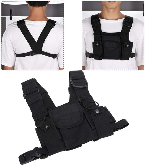 Socobeta Radio Walkie Talkie Chest Pocket Harness Bags, High Quality Front Pack Pouch