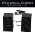 Zopsc Computer Speakers, 2pcs HiFi Deep Bass PC Speakers, PC Computer Stereo Speaker with Adjustable Volume, USB Powered Computer Speakers for Desktop PC, Laptop, Tablet