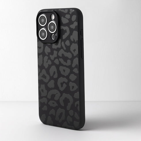 Mouzor 15 Cute Phone Case for iPhone Pro Max, Leopard Aesthetic Animals Art Pattern, Soft TPU Matte Finish Anti