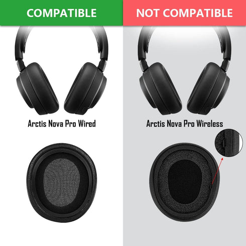 Geekria Sport Cooling-Gel Replacement Ear Pads for SteelSeries Arctis Nova Pro Wired, Arctis Nova 1, 3, 7 Headset