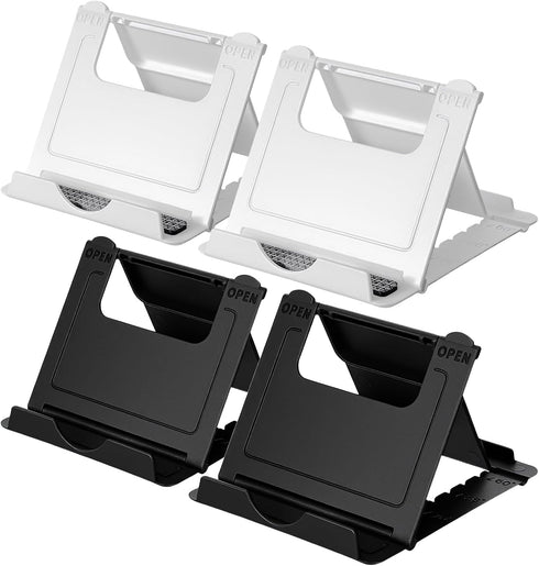 Ymapinc 4 Pcs Foldable Cell Phone Holder for Desk, Adjustable Desk Cell Phone