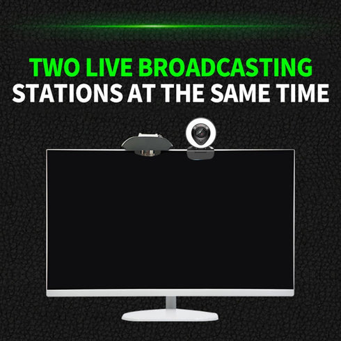 DOITOOL 4k Auto-Focusing USB Webcam with Fill Light and Mic, High Definition Computer Camera for Live Streaming, Video