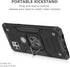 Motorola Moto One 5G Ace Case, Military Grade Shockproof Cover with Built-in Kickstand for Men Women, Black