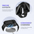 Goton 2 in 1 Privacy Waterproof Apple Watch Case for Series 9 8 7, Front Anti Spy Tempered Glass Face Cover + Back