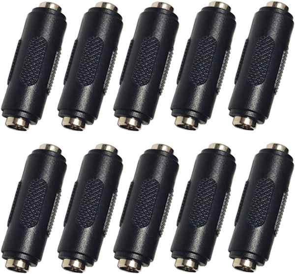 10PCS DC Power Connector Adapter 12V, 5.5mm x 2.1mm Female to Female Power Jack Socket for LED Strip