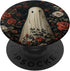 Spooky Ghost Cute Rose Flower PopSockets Standard PopGrip