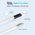 2 Pack 10ft 100W USB C to USB C Cable for MacBook Pro, iPad Pro, iPhone 15 Pro Max Plus, Samsung Galaxy, Super Fast