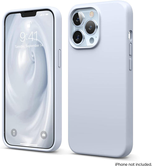elago Liquid Silicone Case for iPhone 13 Pro (6.1"), Premium Silicone, Full Body Protection, Light Blue