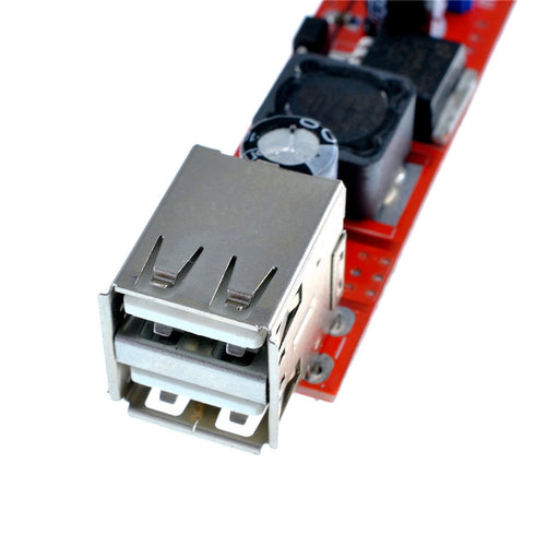 Oiyagai 2Pcs DC to DC Voltage Regulator Step Down Power Supply Buck Converter Module, 6-40V to 5V 3A Dual USB Port