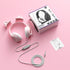 Pink Cat Ears Gaming Headset - Over Ear Wired Headphones with Microphone for PS4 Xbox One PS5 Controller, for PC