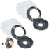 HYS Universal Magnetic Mic Holder Mount - Hands-Free Round Knob Speaker Microphone Hanger