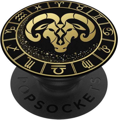 Aries Zodiac Design Cool Birthday Gift PopSockets PopGrip: Swappable Grip for Phones & Tablets