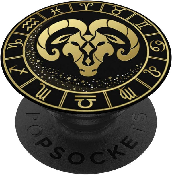 Aries Zodiac Design Cool Birthday Gift PopSockets PopGrip: Swappable Grip for Phones & Tablets