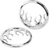 1 Pair Front Chrome Motorcycle Flame Speaker Grill Accent Trim Cover for Harley Touring Electra Street Glide Ultra
