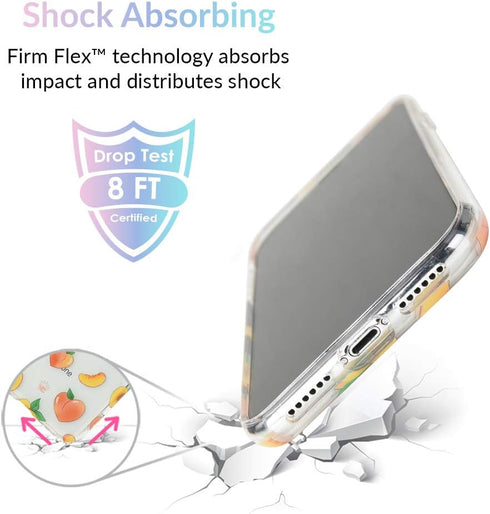 Peach Velvet Caviar Case for iPhone XR - Cute Clear Protective Phone Case for Girls & Women (Peachy Orange)
