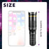 Flylin 32X 0.63X 198 Phone Camera Lens Kit, Long Focus Telephoto High Power HD Lens Wide Angle Macro Fisheye for Most