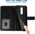Compatible Coolpad Legacy Brisa Wallet Case, Leather Flip Cover with Wrist Strap, Card Holder for CP3706AS