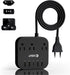 European Plug Adapter, Unidapt US to UK Power Strip with USB C and 4 USB Ports, 3 AC Outlets, 5ft Extension Cord