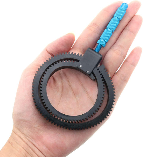 Follow Focus Zoom Lever 2PCS Adjustable Manual Flexible Focus Gear Ring Belt and Handle for DSLR Camera Zoom Lens