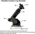 Flexible Dashboard Suction Cup Bracket Mount for Carplay Screen Monitor, Compatible with Most Portable Monitors