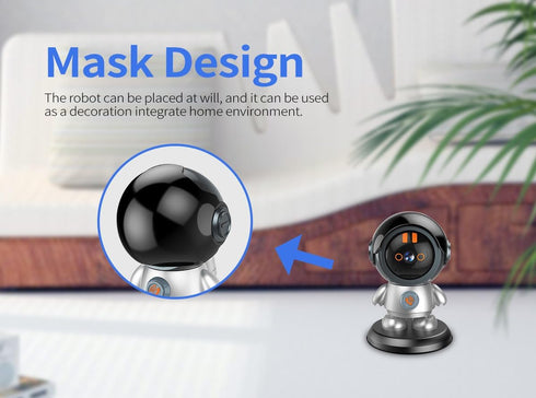 Robot Security Camera WiFi IP Camera, 3MP Surveillance Camera with Night Vision, Motion Detection, 2-Way Talk