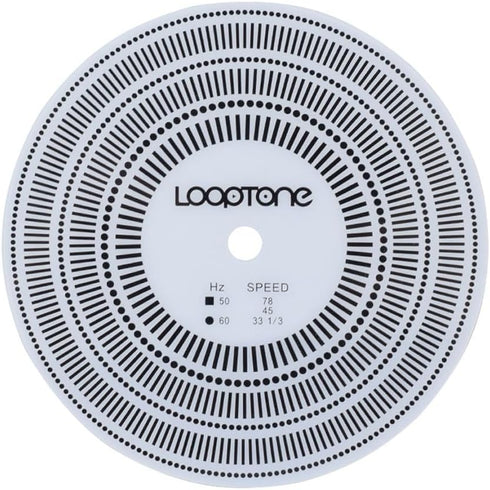 LoopTone LP Vinyl Turntables Tachometer: Professional Speed Test Disk for Record Calibration