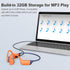 Generic Swimming-IPX8 Swimming 5.4 32GB MP3 Bone Conduction Headphones Waterproof Open-Ear Headphones,Bone Conduction
