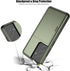 Nvollnoe for Samsung S21 Ultra Case with Card Holder, Dual Layer Heavy Duty Protective Slim Wallet Case for Galaxy S21