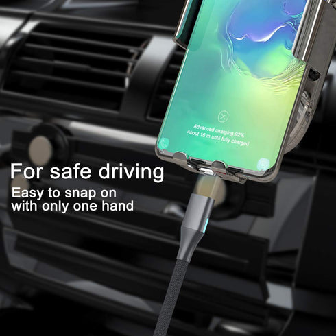 NetDot Gen10 2in1 Magnetic Charging Cable, Fast Charging & Data Transfer for USB C & Micro USB Android (3.3ft, 3 Pack,