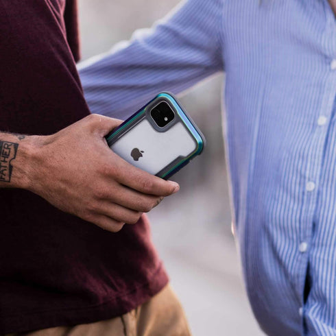 X-Doria Raptic Shield Case for iPhone 11 Pro, Iridescent, Military Grade Drop Tested, Lightweight