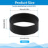 200 Pieces 0.5 Inch Small Elastic Silicone Rubber Bands Black Strong Rubberbands Heavy Round Siliconebands for Wire Cord Cable Wrapping, Bundle