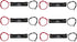 6PCS 1 x 1.5V AAA Battery Spring Clip Black Plastic 1 x