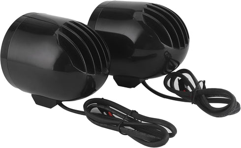 Motorcycle Speaker, 12V Audio Music Amplifier High Power Loudspeaker with Light Effect