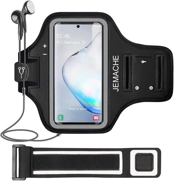 Galaxy Note 10+, 9, 8 Armband, JEMACHE Gym Run Workout Water Resistant Arm Band Case for Samsung Galaxy Note