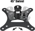 2-Be-Best Adjustable Mini Projector Ceiling Mount - Universal Bracket in Black