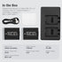 NB-13L Battery 2 Pack Replacement Li-ion Batteries and USB Dual Charger for PowerShot G1X G5X G7X Mark II III