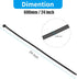 24 inch 100 200LBS XINGO Black Long Zip Ties Heavy Duty PCS, Ultra Strong Plastic Wire Ties, Large Cable Ties Extra