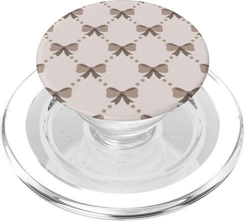 PopSockets PopGrip for MagSafe - Aesthetic Tan and Brown Bows