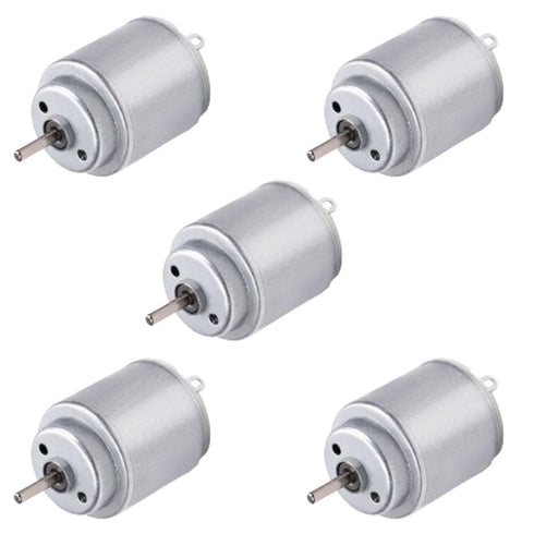 SGHAJIME 5Pcs DC Motor 1-6V Mini Electric Motor 5000-20000RPM Micro Motor Electric Hobby