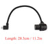 QIANRENON 90° Micro USB Panel Flush Mount Waterproof Extension Cable, Right Angle Male to Female Connector
