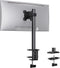 Ergear Monitor Mount for 13-32" Screens up to 17.6lbs, Adjustable Height and Angle, Single Desk Stand (Black)