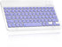 Ultra-Slim Bluetooth Rechargeable Keyboard for Amazon Fire HD 8 (2020) and All Bluetooth Enabled Tablets - Violet Purple