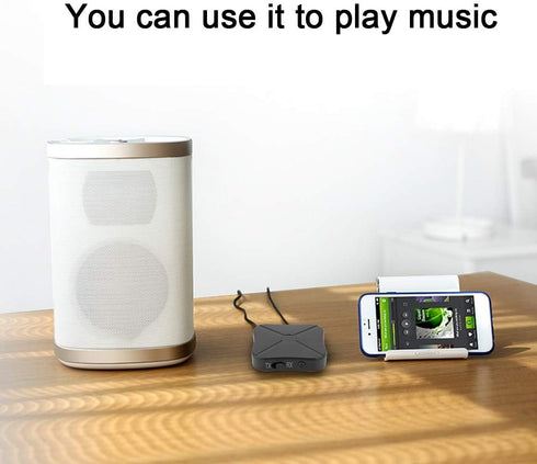Bluetooth Transmitter Receiver, ASHATA KN319 Wireless Bluetooth 4.2 Stereo Audio Receiver Adapter for Car Home Speaker