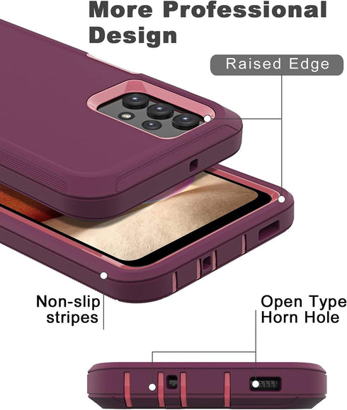 for Samsung Galaxy A32 5G Case, Shockproof Dustproof Case for Samsung Galaxy A32 5G (Purple)