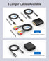 WENTER RCA to HDMI Converter, 1080P AV to HDMI Mini Composite CVBS Audio Video Adapter for VCR, Xbox, PS3, TV, PC