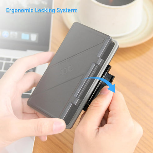 36 Slots Memory Card Case, Water-Resistant Anti-Shock Wallet for 24 Micro SD SDXC SDHC TF Cards and 12 SD SDXC SDHC